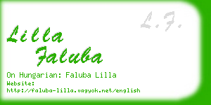 lilla faluba business card